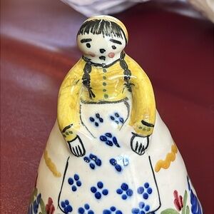 Vintage hand painted Dinner bell from Portugal